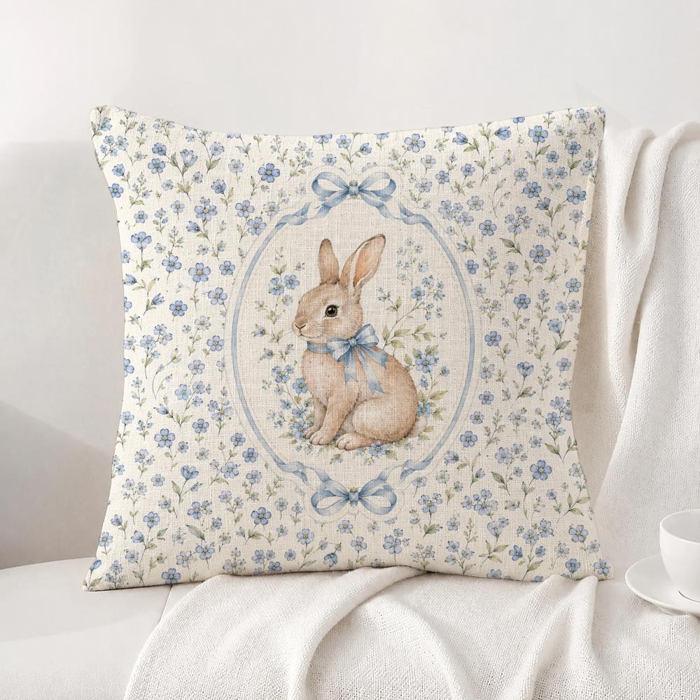Character Peter Rabbit Cushion Cover Natural Linen Pillowcase Set AllinOne Decor Cushion Cover for Sofa Bedroom Chair