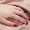 Adjustable Heart-Shaped Double-Layer Index Finger Ring - Cool European & American Style Jewelry