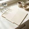 Flexible Draining Tray Silicone Dish Drying Mat for Kitchen Counter Heat Resistant Non-Slip Drain Food Grade Accessory Pad with Drainage Spout