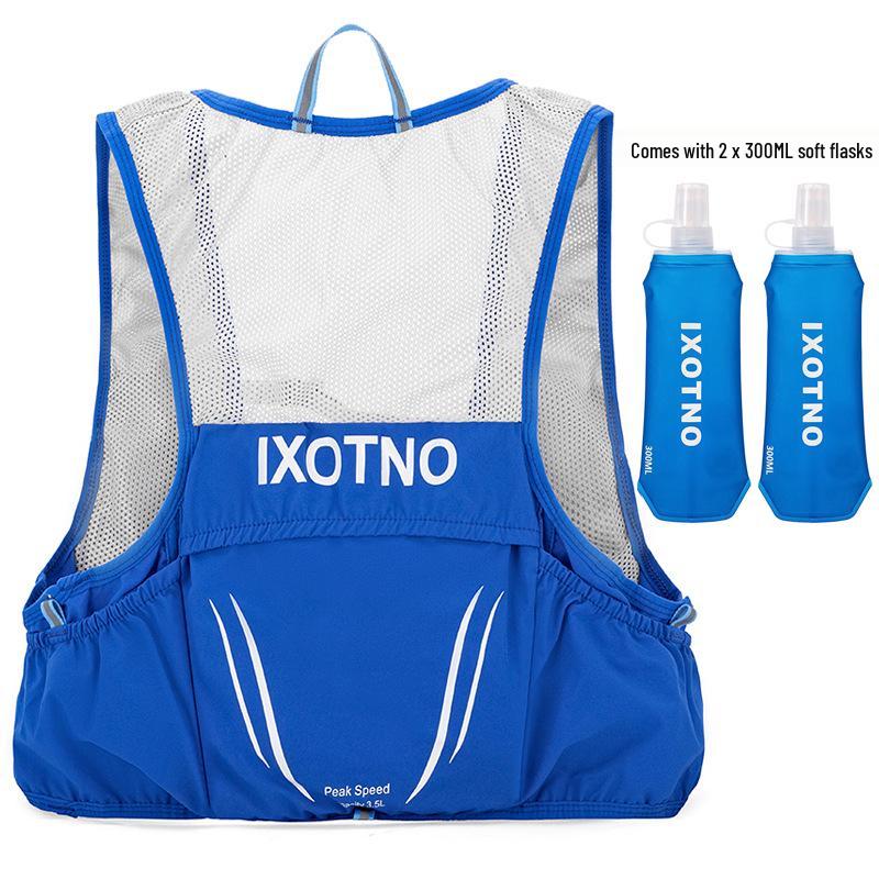 Обновленный рюкзак-жилет для марафонского бега 3,5 л с флягой - Унисекс сумка для трейлраннинга и велоспорта One Size