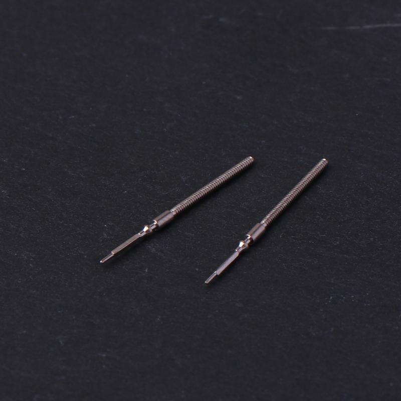 2Pcs 3135 Winding Stem Movement Repair Tool 3135 Movement Winding Stem Steel Handle Rod Steel Stem Crown Metal Watch Stems