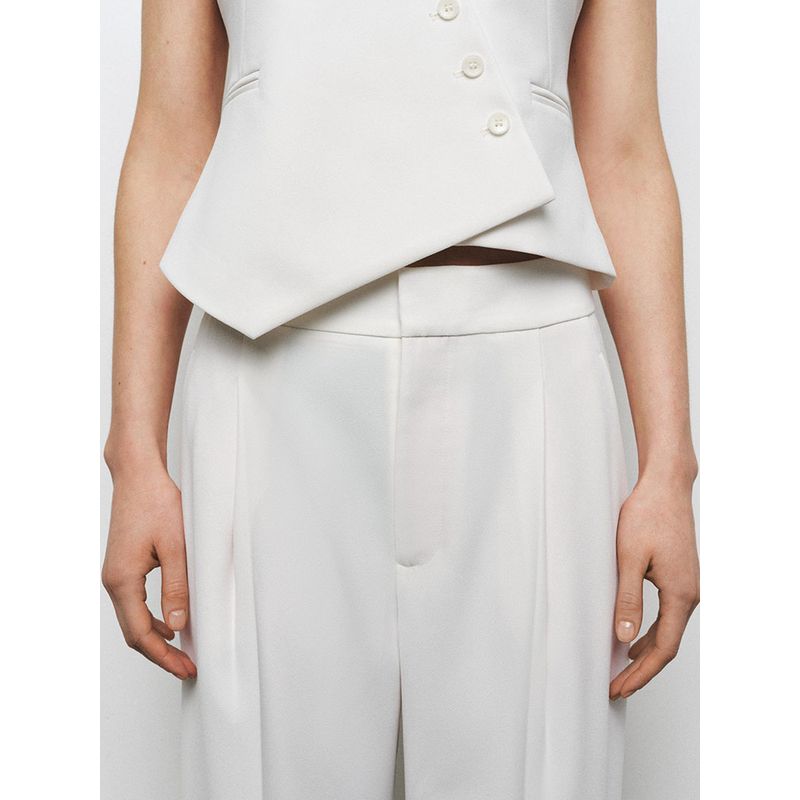 Za2025 Spring New Women Clothes Sleeveless Vest 9123044 800 Mid-Waist Trousers 9123045 800