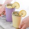 Tazza d'Acqua 350/500ML Antirottura Indistruttibile Acciaio Inossidabile Lunga Durata Bicchiere da Birra per Bar