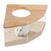 Hamster Bathroom House Sandbox Full Transparent Urine Sand Basin Golden Bear Supplies Sand Bath Container Hamster Bathroom