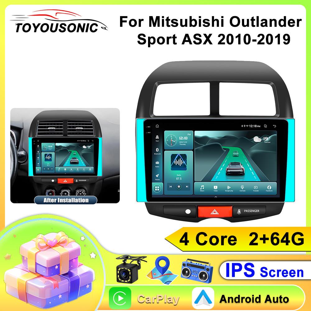 

Android 13 Carplay для Mitsubishi ASX 1 2010 2011 2012 2013 2014 2015 2016 GPS автомобильный радиоприемник мультимедиа видеоплеер 2din DVD стерео 4 core 2GB+64GB CP