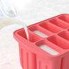 1pc Silicone Popsicle Mold, Designed In Sets of Ten, with 50 Wooden Sticks Sent Out