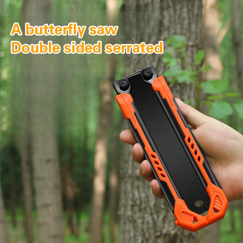 Saw Woodworking Hand Tools 14" Pocket Folding Saw Sk5 Wood Saw,13/14Tpi Double Edges Pull Saw Portable Camping Saw Flush Cut Saw