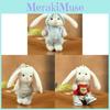 Cute Connectable Bunny Plush Toy With Flexible Joints For Bag Decor