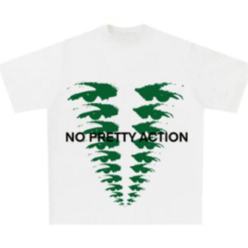 New hip-hop street short-sleeved summer creative bottoming shirt pure cotton T-shirt