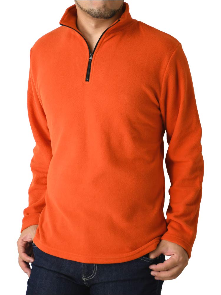 

Limited Select Fleece Cut and Sew Size L Orange x Black [LIMITED SELECT] Men s Sweatshirt, Half-Zip, (B6) - (RQ0714)