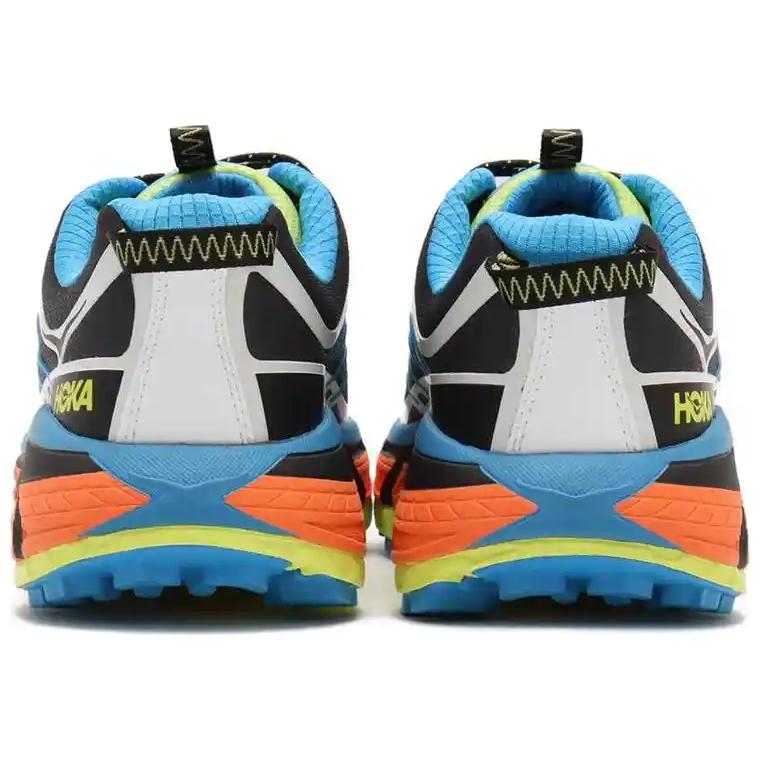 HOKA Mafate Three2 Black Diva Blue Orange Unisex Sneakers 1141572-BDVB