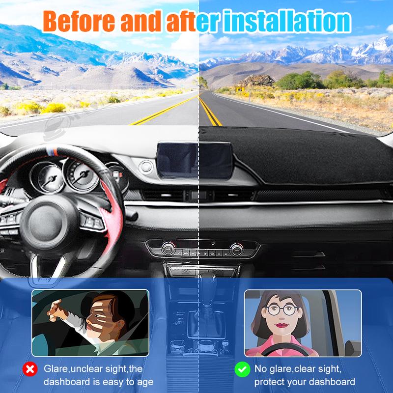 Car Dashboard Cover For Mazda 6 Atenza GJ GL 2018-    Pad Dash Mat SunShade Carpet Accessories Nonslip Protector