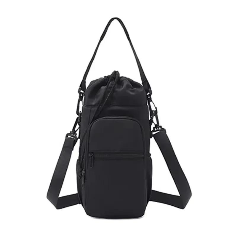 Φορητή Τσάντα για Παγούρι Νερού με Ρυθμιζόμενο Λουράκι Θερμικά Κύπελλα Θερμομονωτικό Προστατευτικό Κάλυμμα Τσέπη για Κινητό Τσάντα Ταξιδιού για Υπαίθρια Σπορ