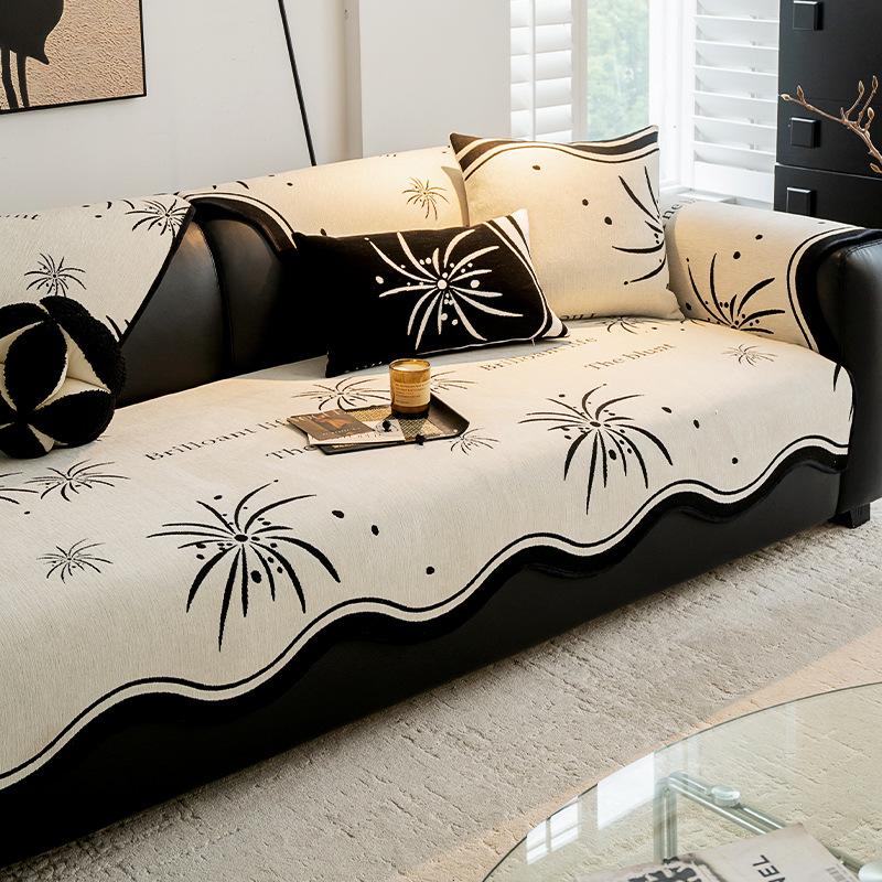 

Sofa Cushion Special-Shaped Four-Season Universal Light Luxury Straight Row Non-Slip And Dirt-Resistant High-End Seat Cushion Cushion One Piece 70*70cm