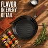 Wooden Handle BBQ Grilling Pan Folding Barbecue Plate Outdoor Grill Topper  Kitchen Roasting