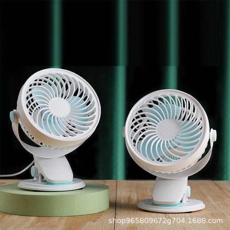 „Wtykowy, cichy wentylator biurkowy USB z klipsem do biura, akademika lub samochodu”