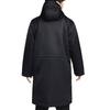 Nike Letter B Logo Embroidered Hooded Mid-Length Long Sleeve Coat Men Coats Black FB7321-010
