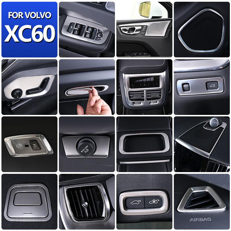 Auto-Styling für Volvo XC60 Auto-Innenraum-Dekorationsaufkleber Autozubehör Karosserie-Zierleiste Zubehör ABS/Edelstahl