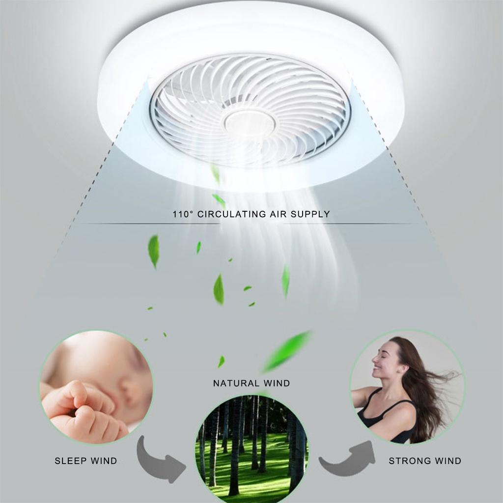 220V Remote Control APP Smart Ceiling Fan with Light Lamps Indoor Bedroom Modern Ultra-thin Decor 40W