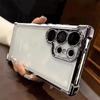 Luxury Shockproof Plating Clear Case For Samsung Galaxy S25 Edge S24 Ultra S23 FE S22 Plus S21 S20 Hard Acrylic Hybrid Cover