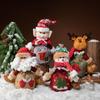 Xintuan Christmas Gift Apple Bag with Doll and Drawstring - Candy Bag for 2022 Holiday Decorations