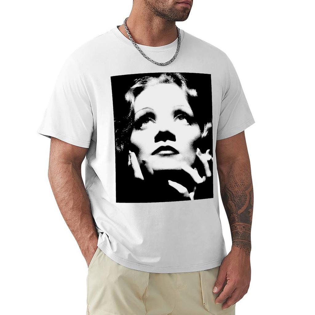 Marlene Dietrich TShirt Blanks Sublime Vintage Clothes Shirts Graphic Tee Men