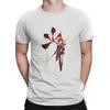 Men T-Shirts Fire Humorous Tee Shirt Short Sleeve Scarlet Nexus T Shirts Round Collar Tops Summer