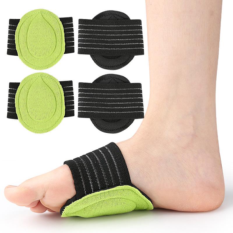 

Green and Black Arch Support Insole for Flat Feet Thin чёрный/зелёный