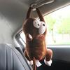 Cute Monkey Tissue Box For Car Seat Wall Hanging Cartoon Animals Roll Paper Towel Storage Box Interior Decorative Napkin Cases