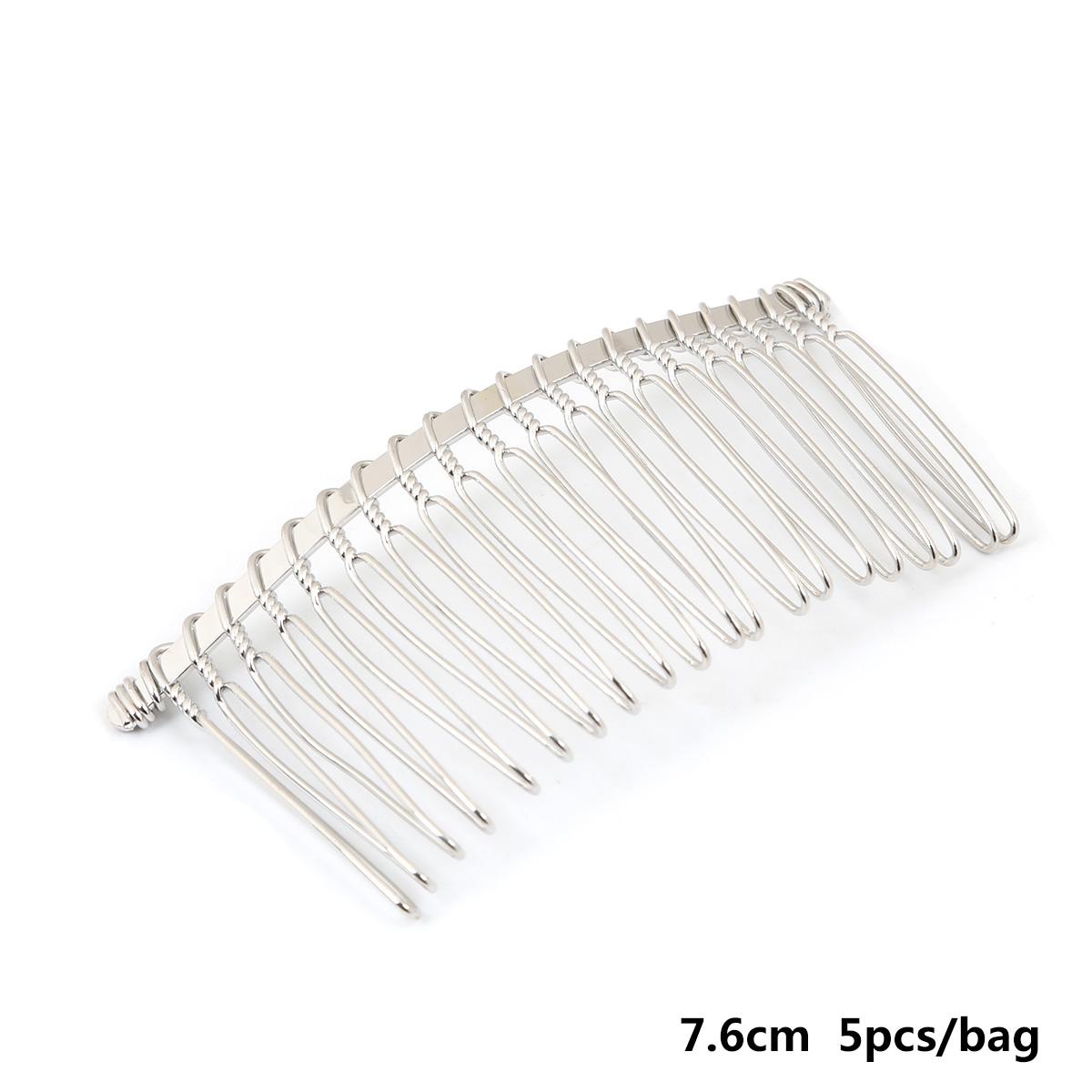 

Утюг разных размеров, расческа для волос, заколки для волос, заколки для волос, DIY ювелирные изделия, украшения для волос, аксессуары, основа 7.6cm 5pcs серебряный