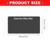 2Pcs Thick Gym Equipment Mat Floor Protector Exercise Bike Trainer Mat Nonslip Elliptically Treadmill Pad Easy to Use