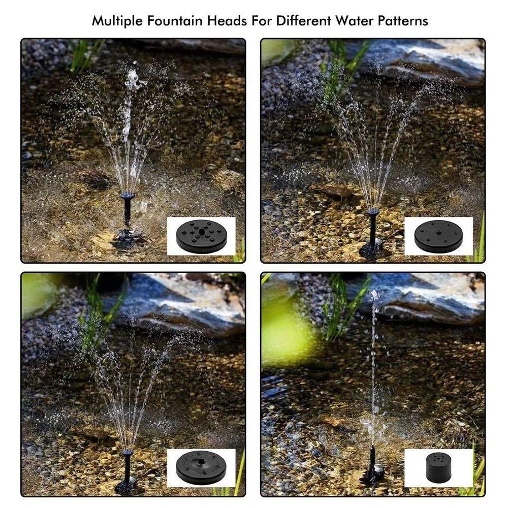 4 Nozul Güneş Paneli Su Pompası Mini Güneş Su Çeşmesi Güneş Çeşmesi Pompası İç Mekan