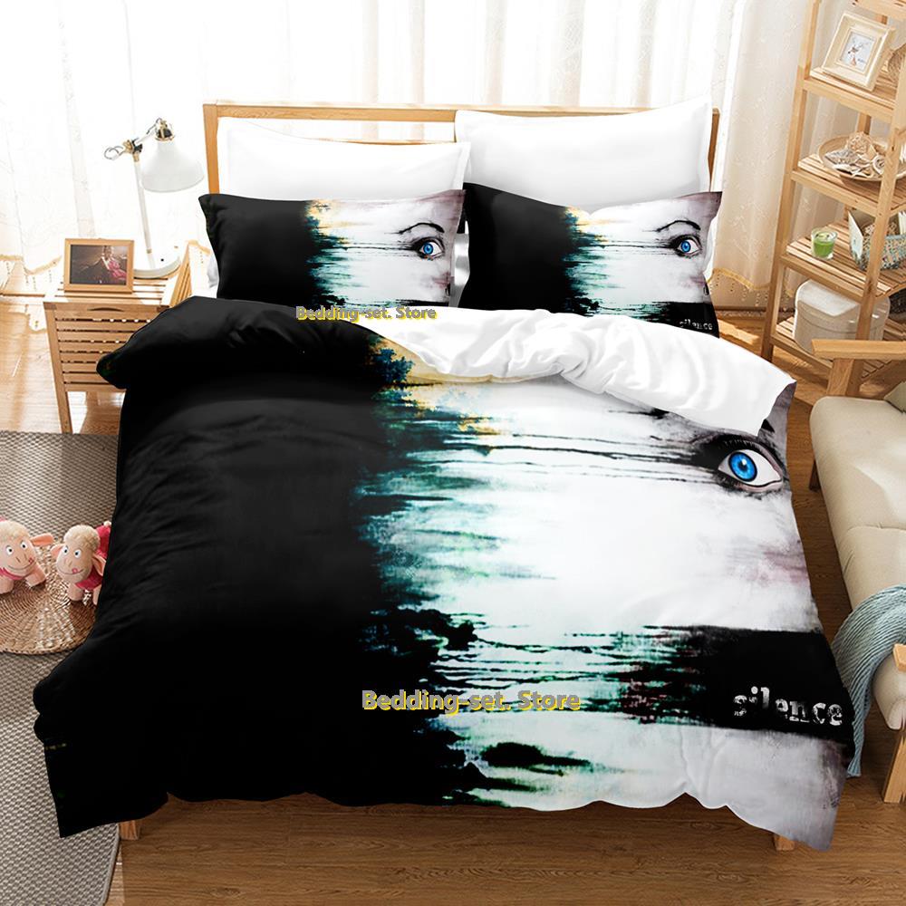 

Dark Emo Bedding Set Single Twin Full Queen King Size Bed Set Adult Kid Bedroom Duvetcover Sets 3D Print Anime Bed Sheet Set EU Single(135*200cm)3pcs