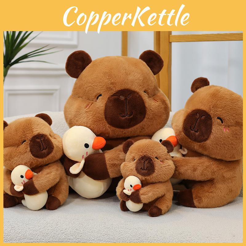 Adorable Soft Plush Capybara Doll For Kids Cute Cartoon Yellow Duck Design