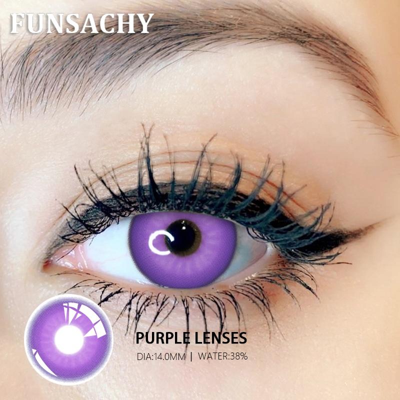 FUNSACHY 1 pár Bláznivé Cosplay Kontaktní čočky pro Oči Anime Hraní Rolí Kontaktní Čočka Kosmetická Barevná Vícebarevná Zornička