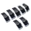 For Jeep Cherokee 2014 2015 2016 2017 2018 Front Center Mesh Grille Black Radiator Grille Cover Frame ABS Trim Car Accessories
