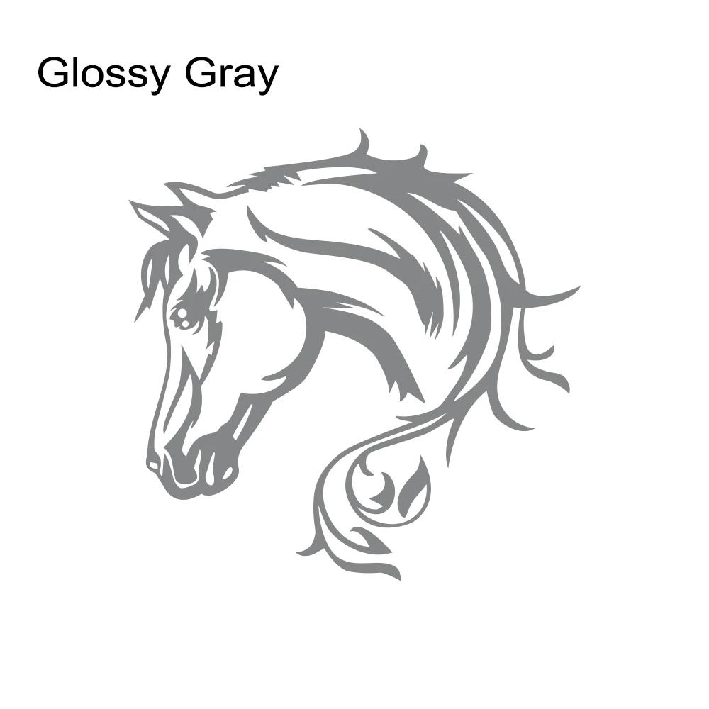 Horse Head Art Sticker Car Stickers Vinyl Decor Decal For Automobile Motorcycle Windows Trucks Bumper Auto Tuning Accessories