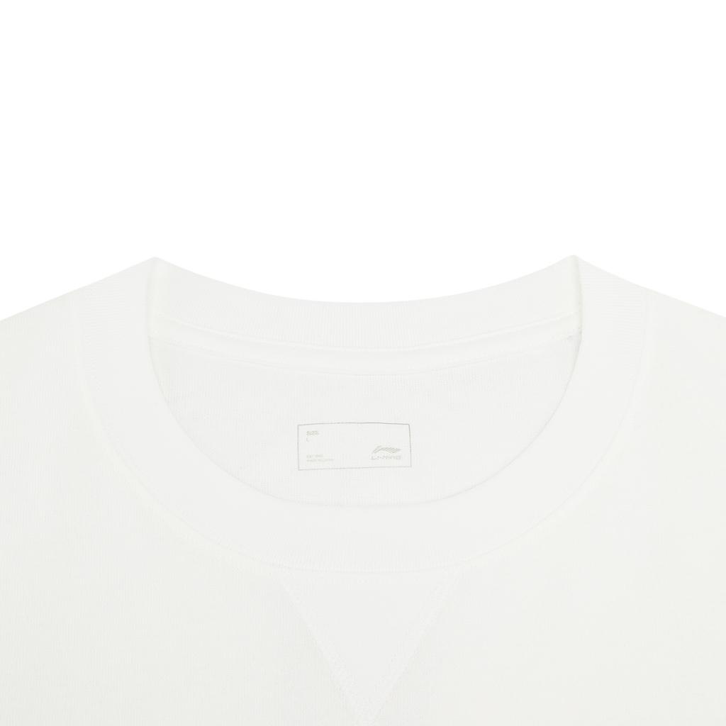 Li Ning Sports Trend Series Loose Fit Round Neck Logo Embroidered Couple T-Shirt Unisex T-Shirt AHSW391-2