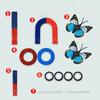 1 Set Magnet Experiment Tool U-Shaped Early Leaning Compact Bar Ring Horseshoe Magnets Basic Physics Aids Tool for Kids