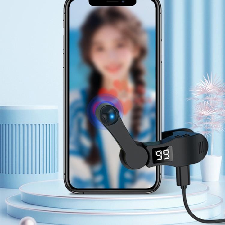 Smartphone Touch Automation Device 2 Units Adjustable Tapping Rate Universal Compatibility Quick Snap On Installation ABS Material