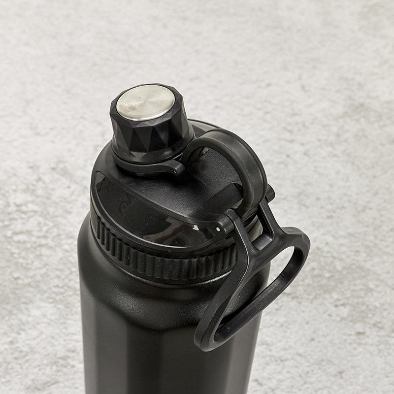 Oală spațială din oțel inoxidabil 304, vacuum portabil, capac portabil, oală pentru alpinism, bicicletă în aer liber, ceainic sport