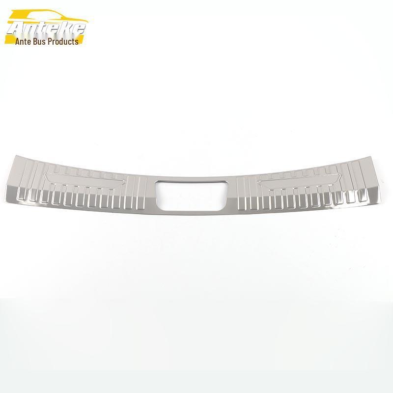 21 Mocha Rear Guard Plate Stainless Steel Trunk Protection Pedal Sequin Accessory