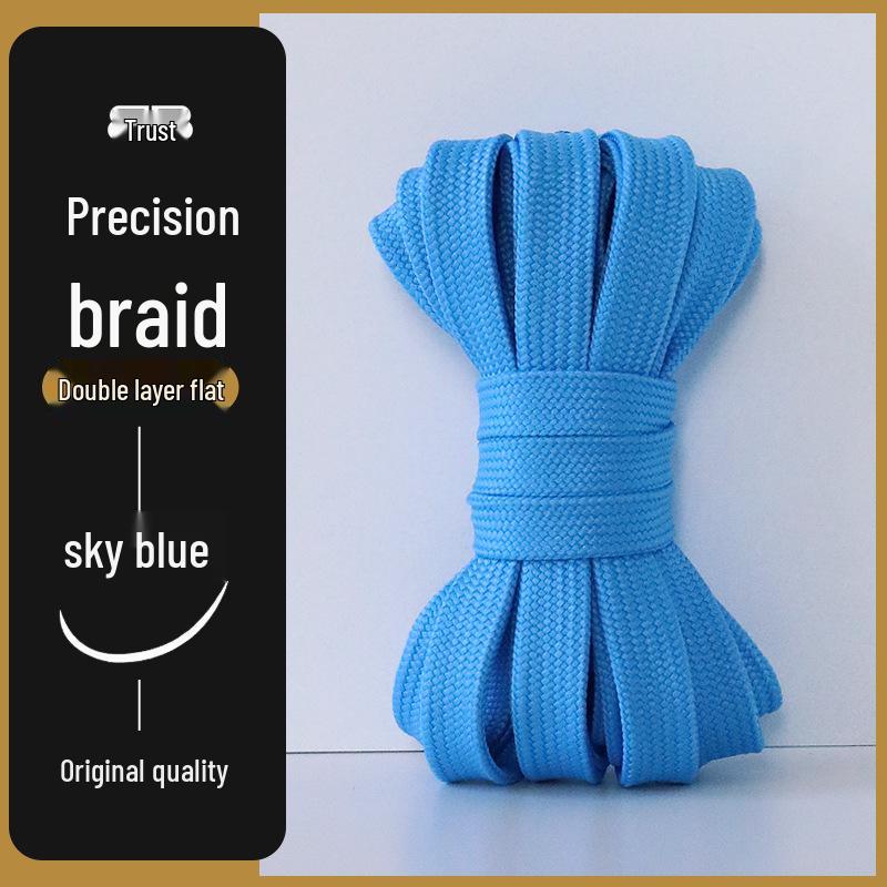 Mångsidiga platta skosnören för män och kvinnor - Original Svart, Vit, Färgglada, Rosa, Grå