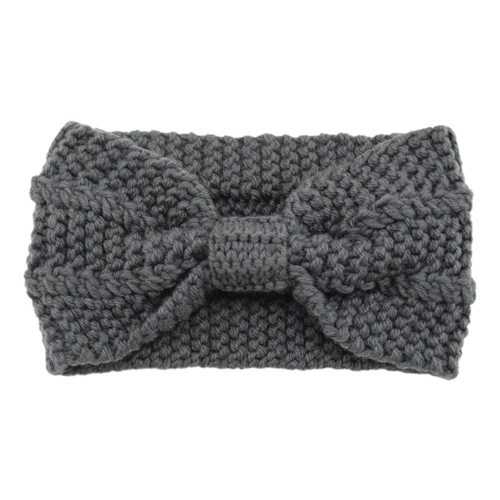 Effen Kleur Gebreide Hoofdbanden Winter Oorwarmers Gedraaid Elastisch Tulband Vrouwen Meisjes Haarbanden Pluche Gebreide Hoofddoek Hoofddeksel