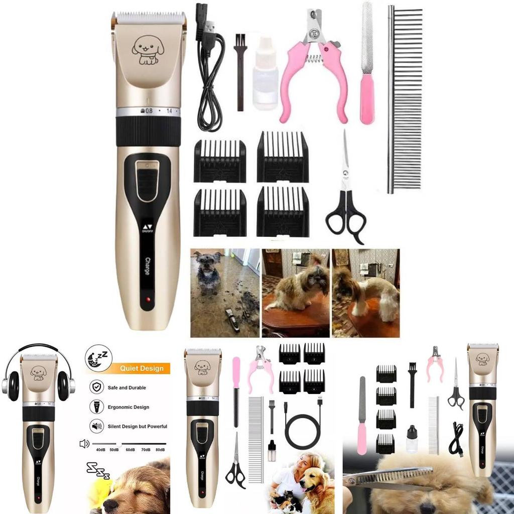 Premium Pet Grooming Clipper Electric Dog Hair Trimmer For Cats And Dogs With Durable Abs Material