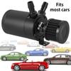 Oil Separator Catch Can Tank Kit with 2 Ports 150ml Aluminum Oil Reservoir Tank Drain Valve Filter 3/8inch NPT Fuel Line