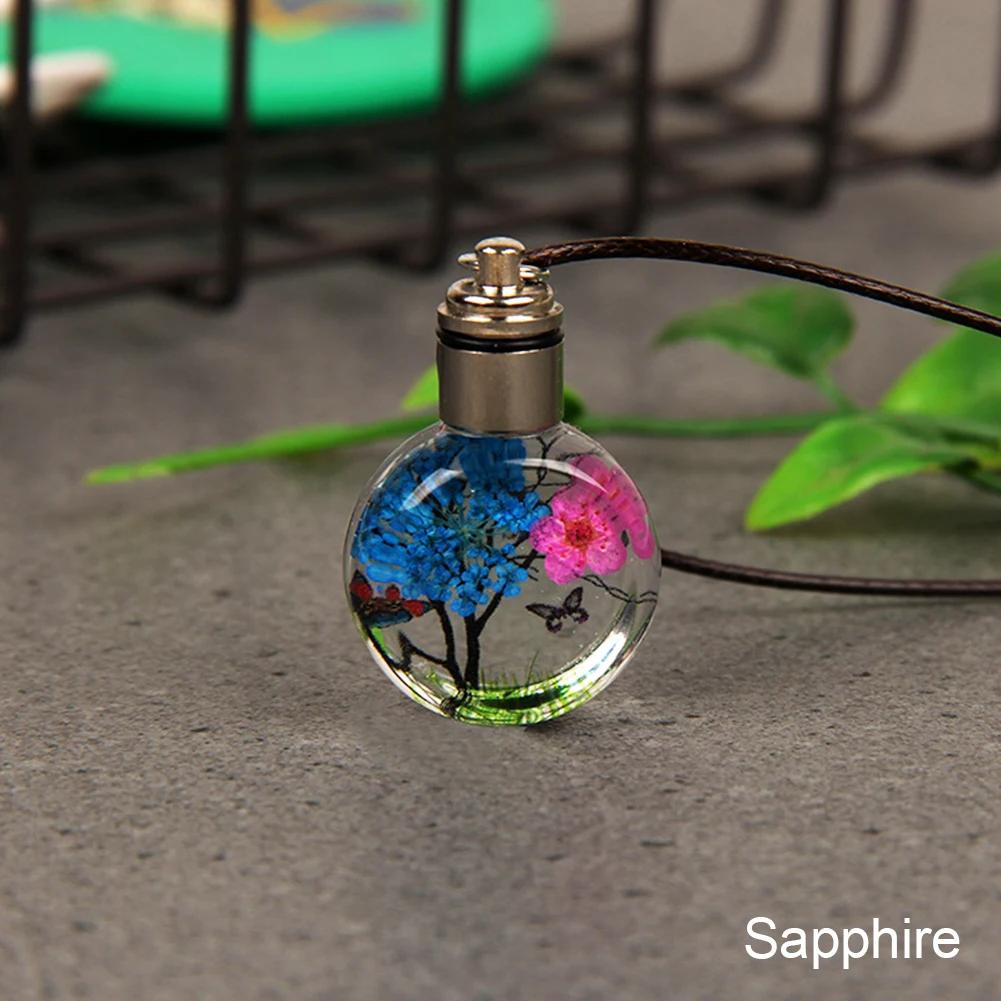 Luminous Suszony Kwiat Motyl Szklana Kula Wisiorek Samochód Rzemiosło Dekoracji Wisiorek Wystrój Wnętrz Samochodów Akcesoria Samochodowe