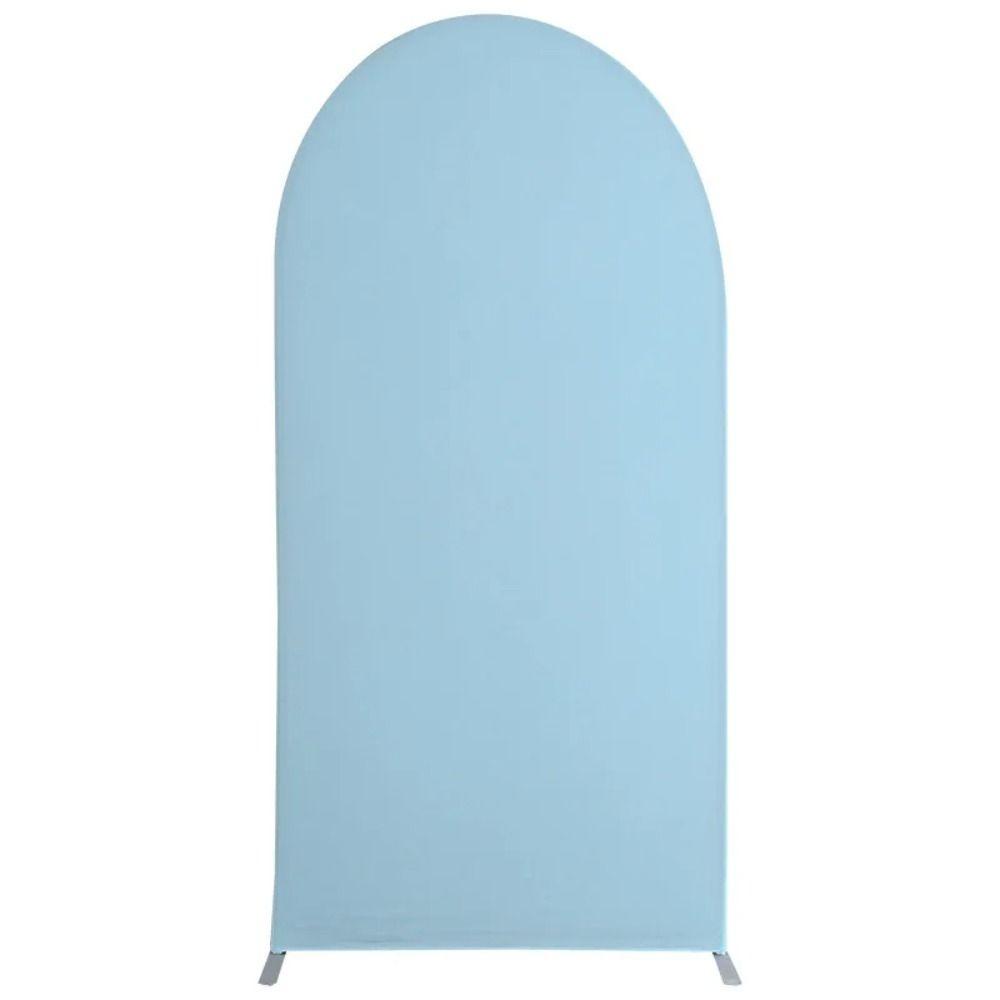 Polyester Wedding Arch Cover Round High Elasticity Arch Backdrop Cover Background Solid Color Ceremony Banquet Decoration