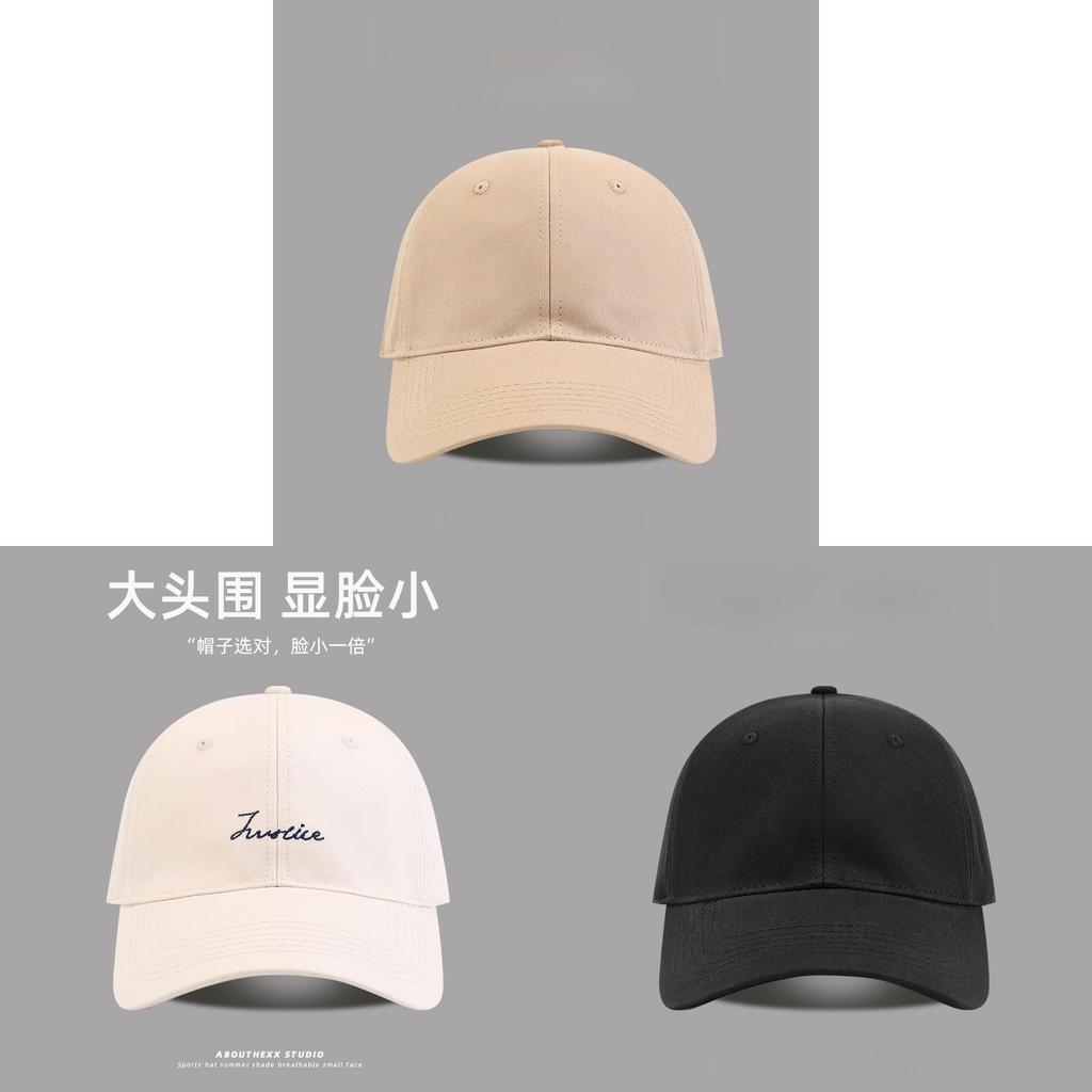 Cotton Baseball Cap With Embroidered Letters For Summer Sun Protection And Casual Style