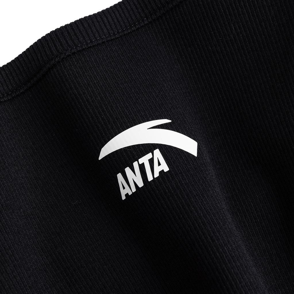 Anta Lifestyle Womens Knitted Summer Vest Women tops Black 962628102-4